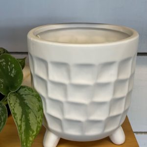 Kora Footed Planter - White