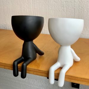 Egg Head Planter White - Shelf