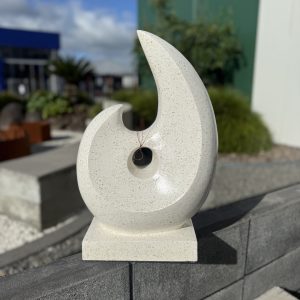 Terrazzo Fish Hook White 46cm